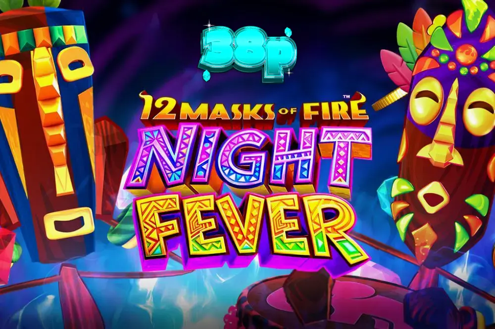 Cena vibrante de neon e tambores em 12 Masks of Fire: Night Fever